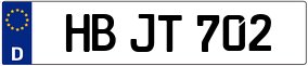 Trailer License Plate